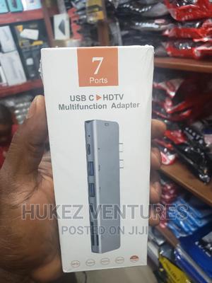 Usb Double Type C 7port Multifuction Adapter | Computer Accessories  for sale in Lagos State, Ikeja