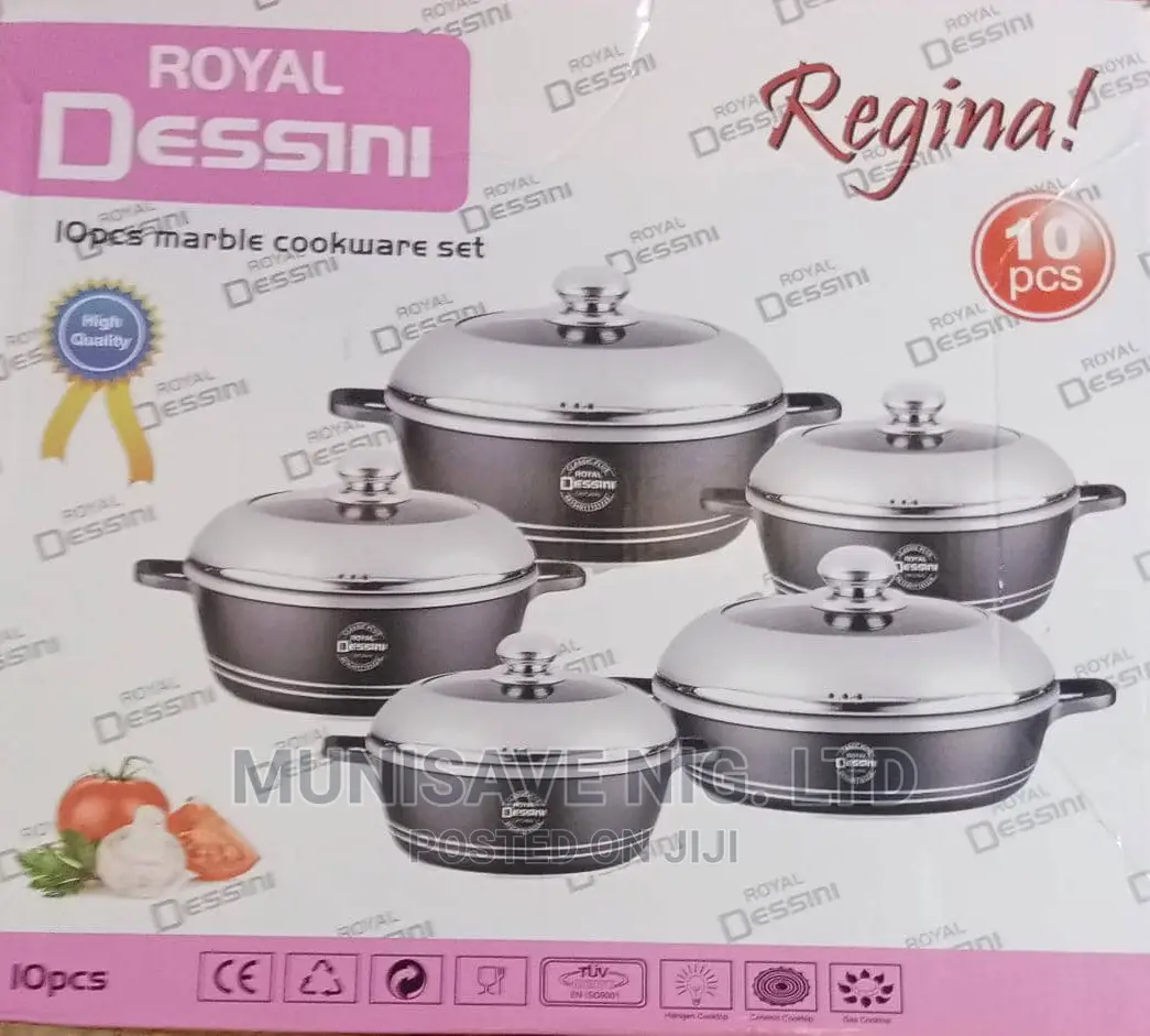 Royal Dessini Regina 10 Pieces Marble Cookware Set in Lagos Island (Eko