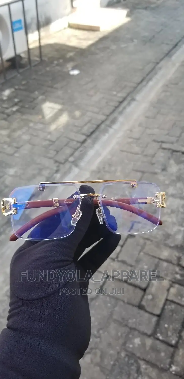 Cartier Bluelight Blocking Rimless Eyeglasses in Ajah Clothing Accessories, Fundyola Apparel