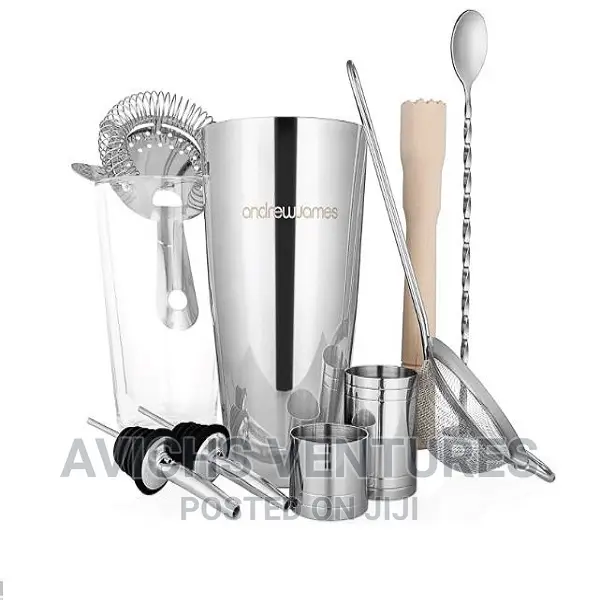 Andrew James Boston Cocktail Shaker Set 10 PCS in Ajah Kitchenware