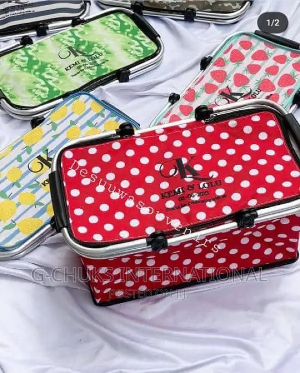 Insulated Foldable Picnic Shopping Basket Multicolour in Lagos Island