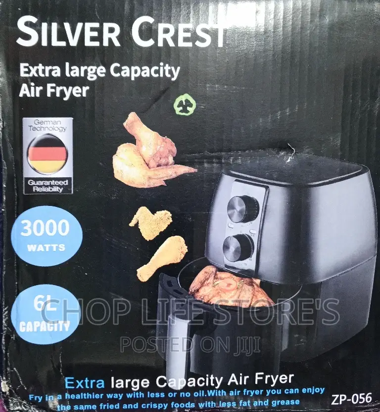6L Liter Silver Crest Air Fryer in Lagos Island (Eko) Kitchen