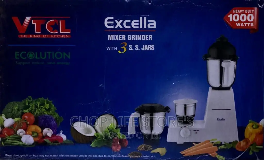 VTCL Excella Mixer Grinder With 3 Cups 1000W in Lagos Island (Eko