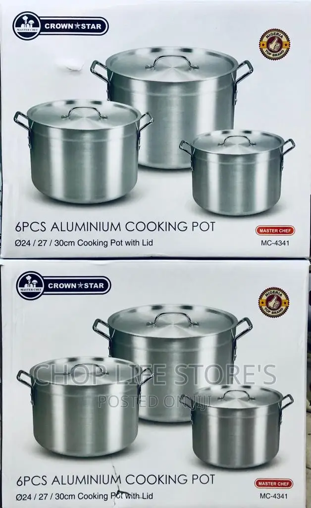 6pcd Aluminum Cooking Pot in Lagos Island (Eko) Kitchenware
