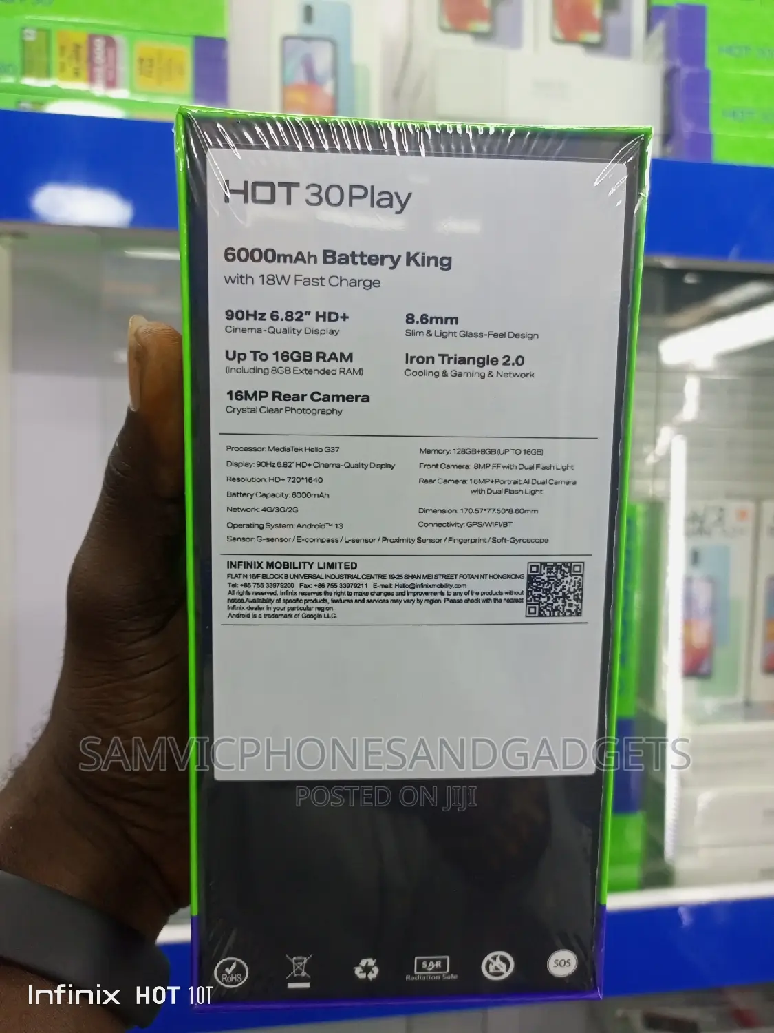 New Infinix Hot 30 Play NFC 128 GB in Ikeja - Mobile Phones, Victor ...