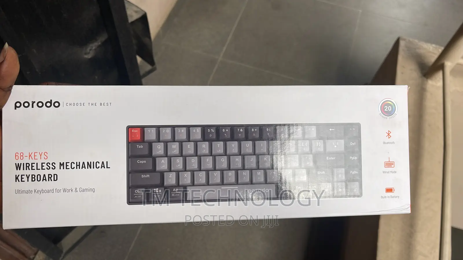 Porodo Wireless Mechanical Keyboard in Ikeja Computer Accessories
