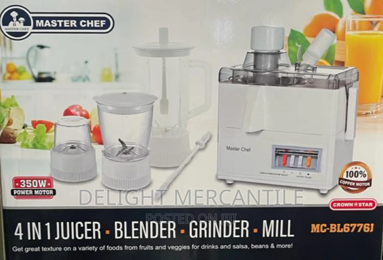 4 in 1 Master Chef Blender Food Processor in Lagos Island (Eko
