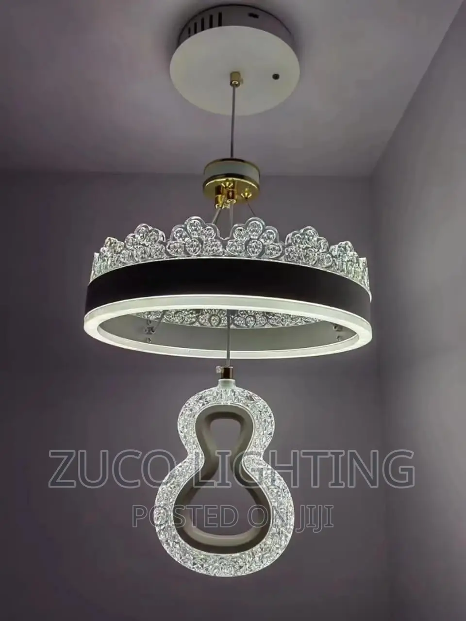 Modern LED Chandelier Light With 3 Different Colours of Ligt in Lekki