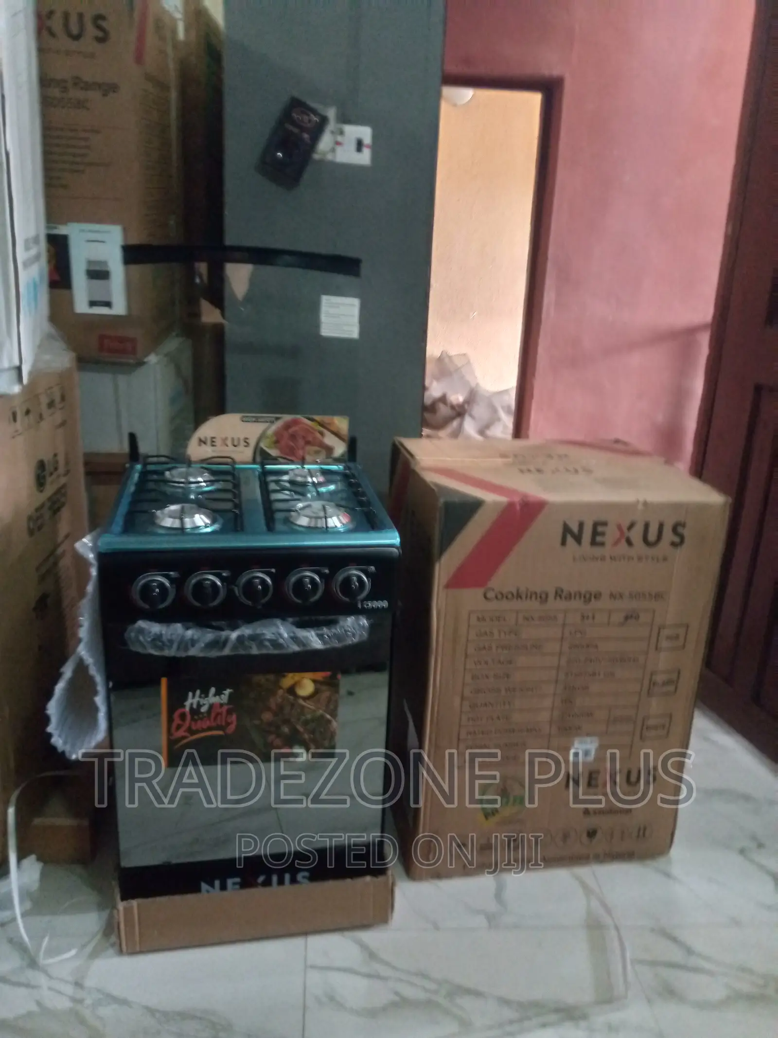 Free Standing Nexus 4 Burner Gas CookerNx5055bc in Ikotun/Igando