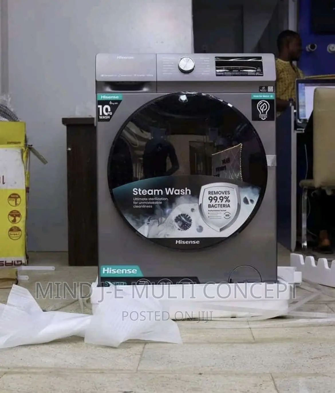 Hisense WF3Q1043BT 10KG Front Load Inverter Washing Machine in Ibadan