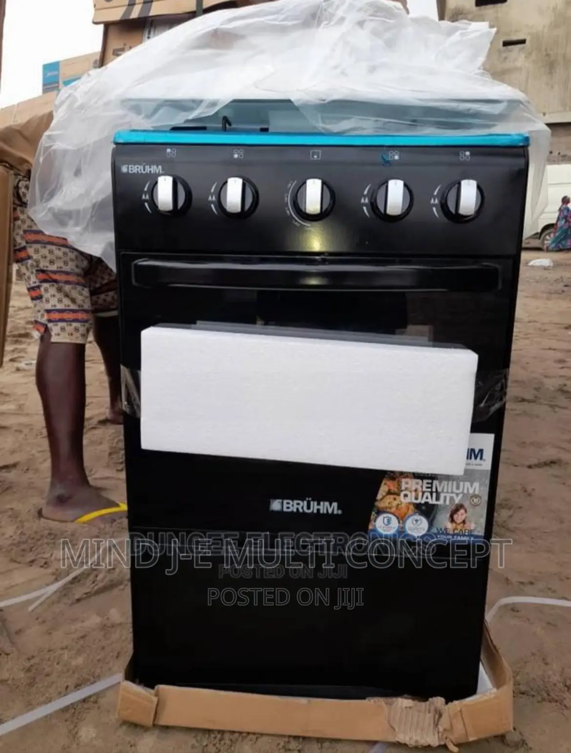 Bruhm 4 Burner Gas Cooker 50*50 Oven Grill in Ibadan Kitchen