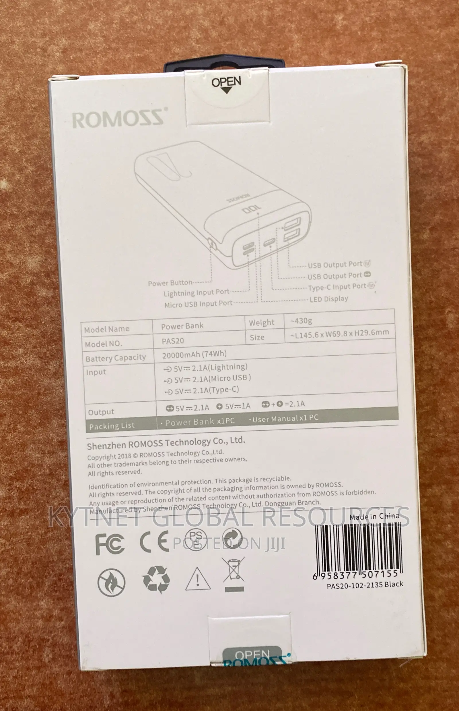 Romoss 20000mah (Ares20) in Ikeja - Accessories for Mobile Phones ...