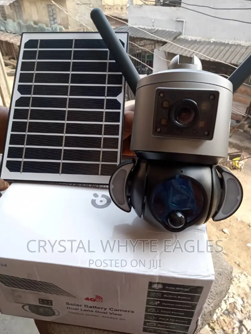 Dual Lens 4G Solar PTZ Camera With Auto Tracking in Ojo Security