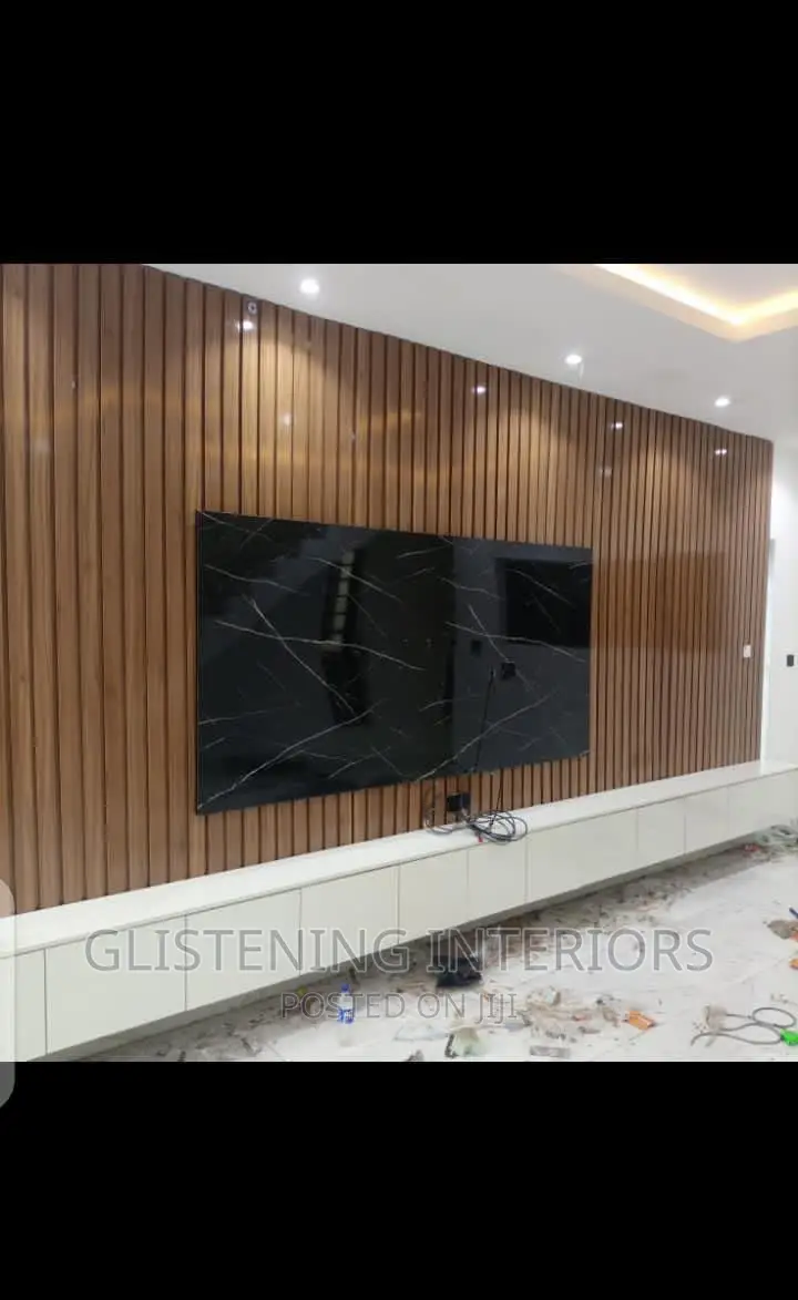 Highgloss MDF TV Console Design in Ajah Furniture, Glistening