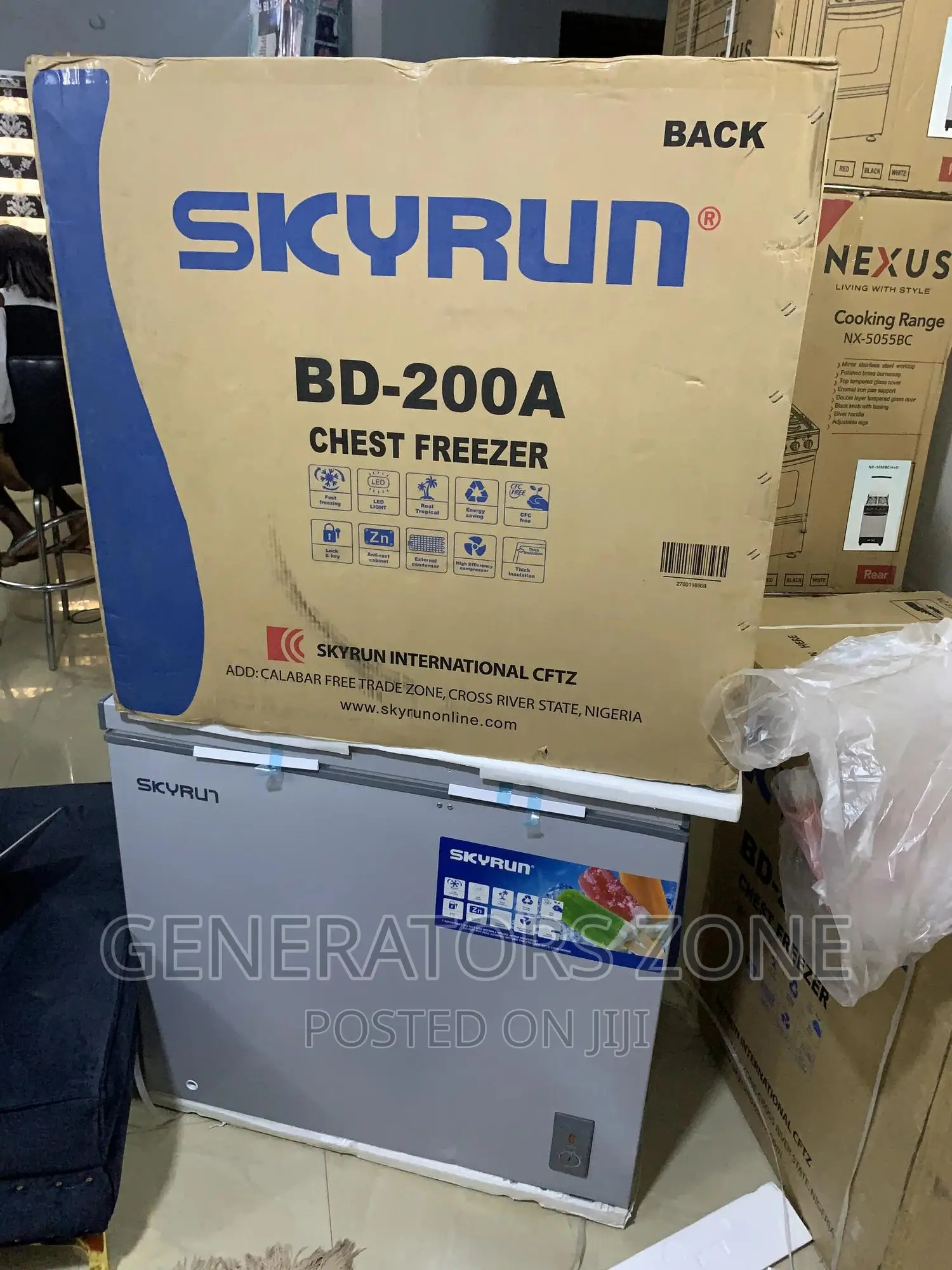 Skyrun Safety Lock 200L Bd200a Skyrun Chest Freezer in Badagry