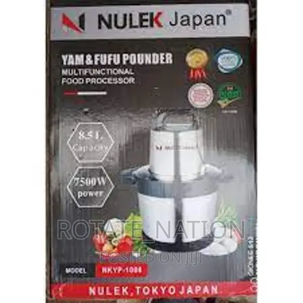 Nulek Japan Yam Pounder 8.5l 7500watts in Lagos Island (Eko) Kitchen