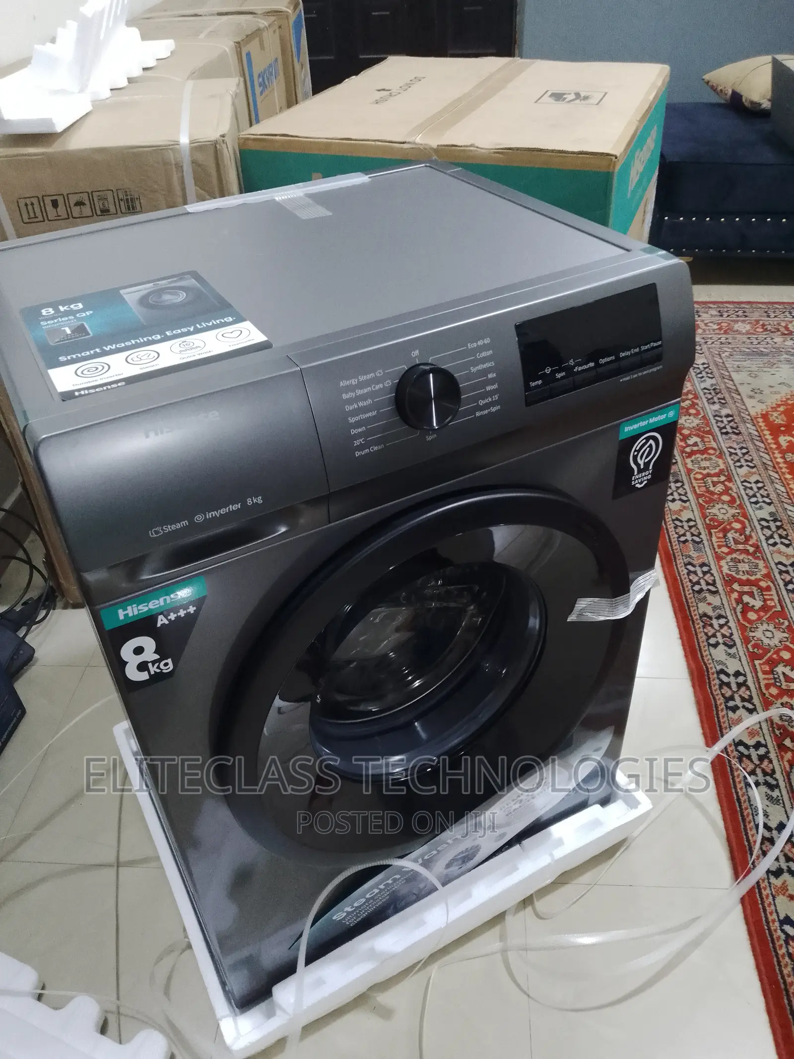 Hisense Wash and Dry 8KG Front Load Washing Machine in Ikorodu Home