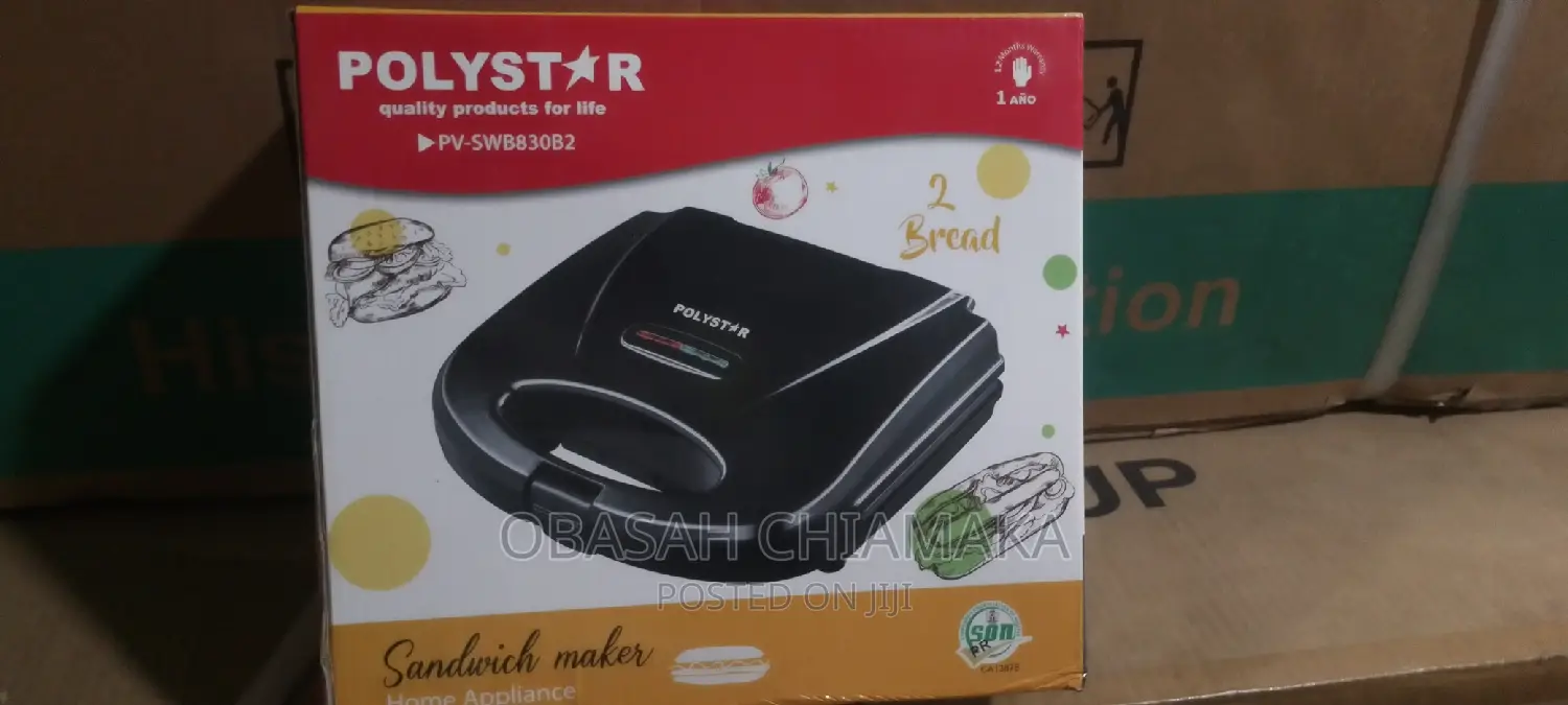 Polystar Bread Toaster/Sandwich Maker 2 Triangular Plate in Ikeja