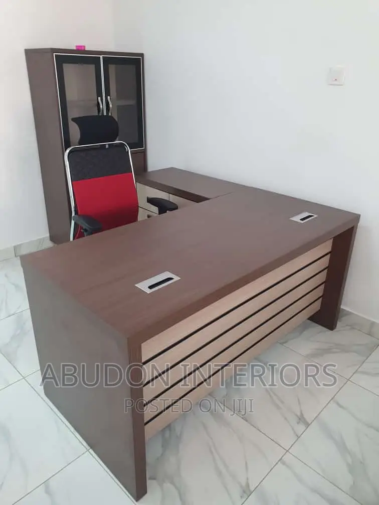 Brown Coloured Executive Office Tables in Ojo Furniture, Abudon