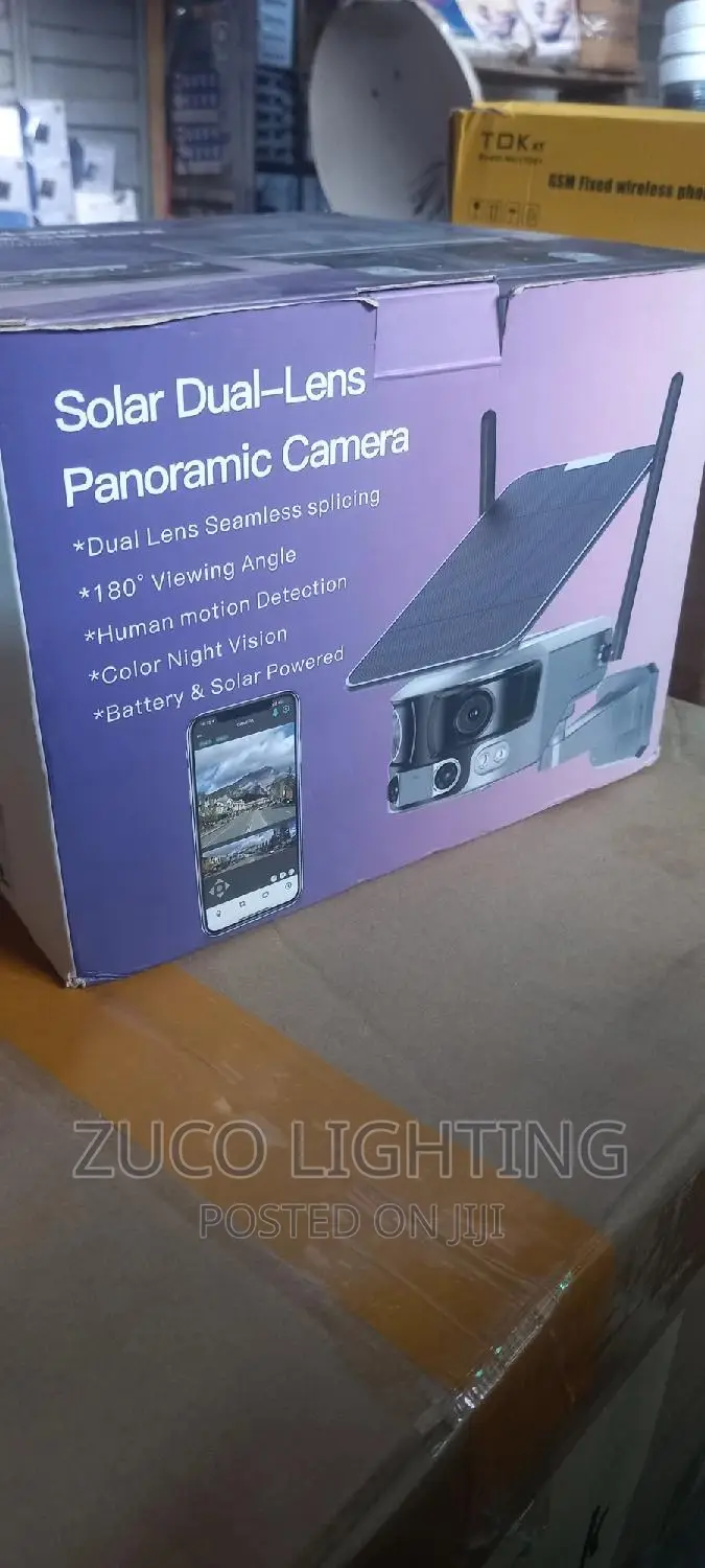4G Wifi Solar Security Cameras CCTV Outdoor Dual Lens Ultra in Lekki