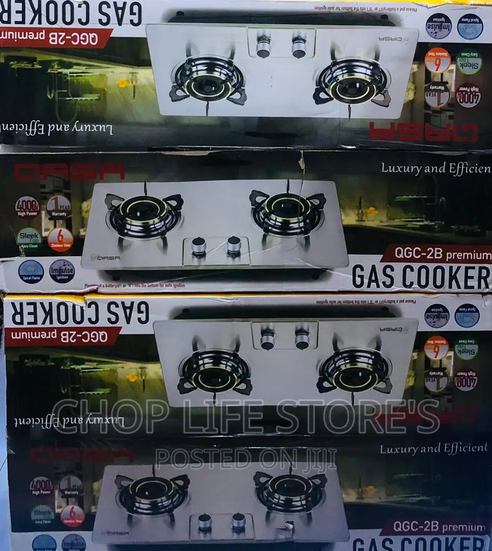 Qasa / In Built / Table Gas Cooker (Stainless Steel) in Lagos