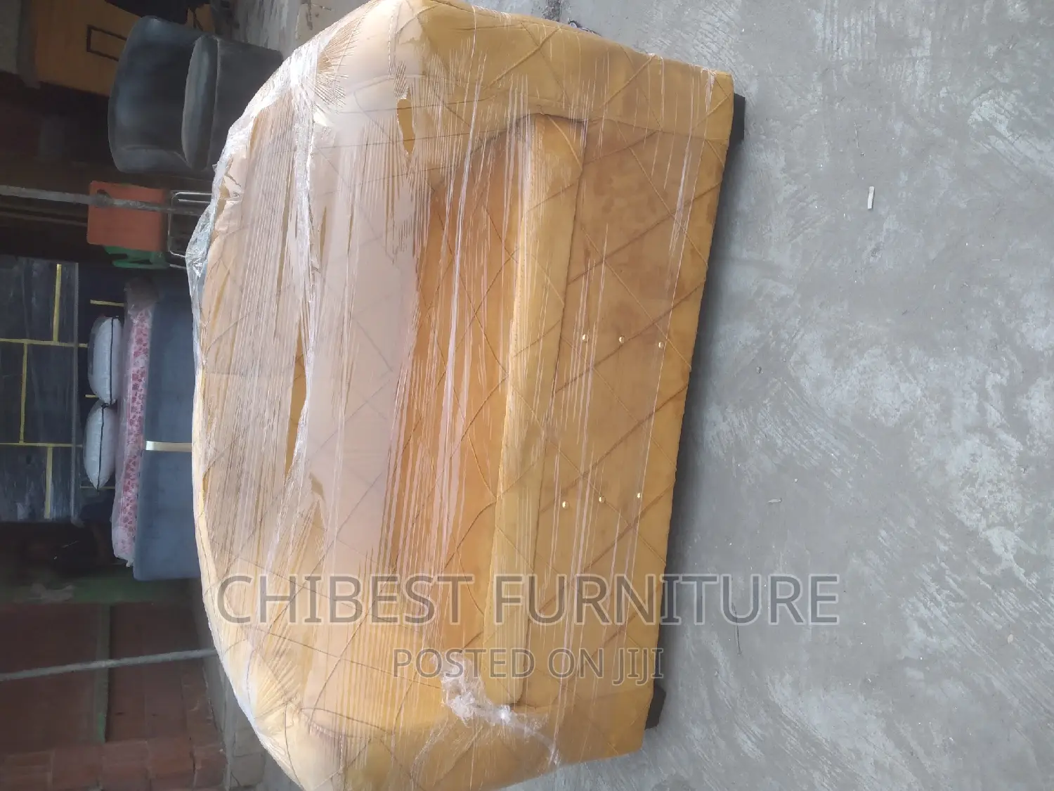 Quality Double Seater Ulphostery Padded Sofa Fabric Chair in Lagos