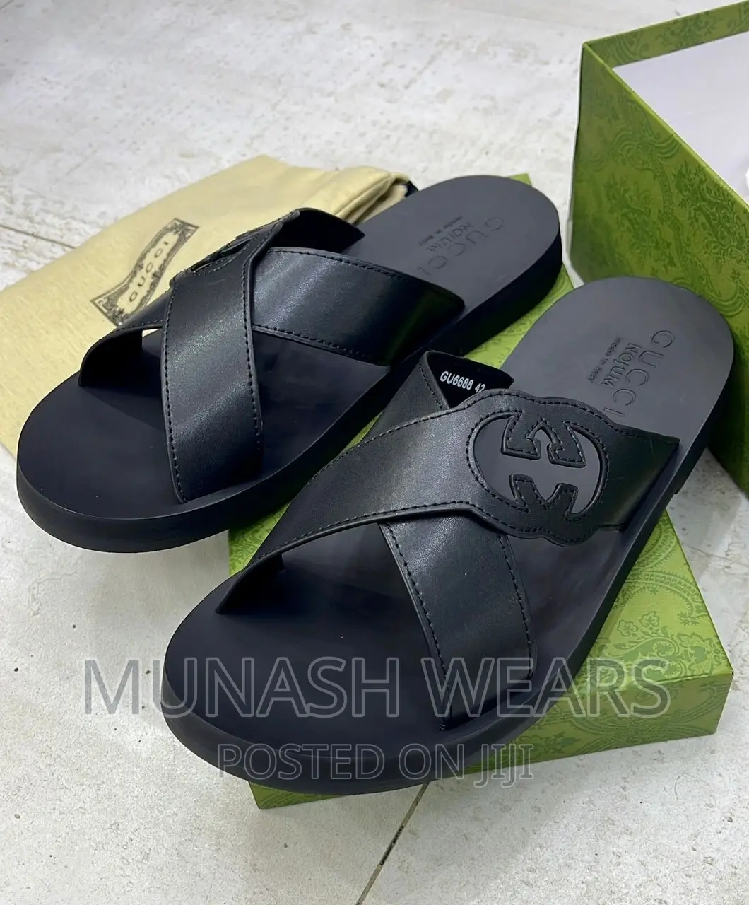 Luxury Gucci Signature Slipers in Ikeja - Shoes, Munash Wears | Jiji.ng