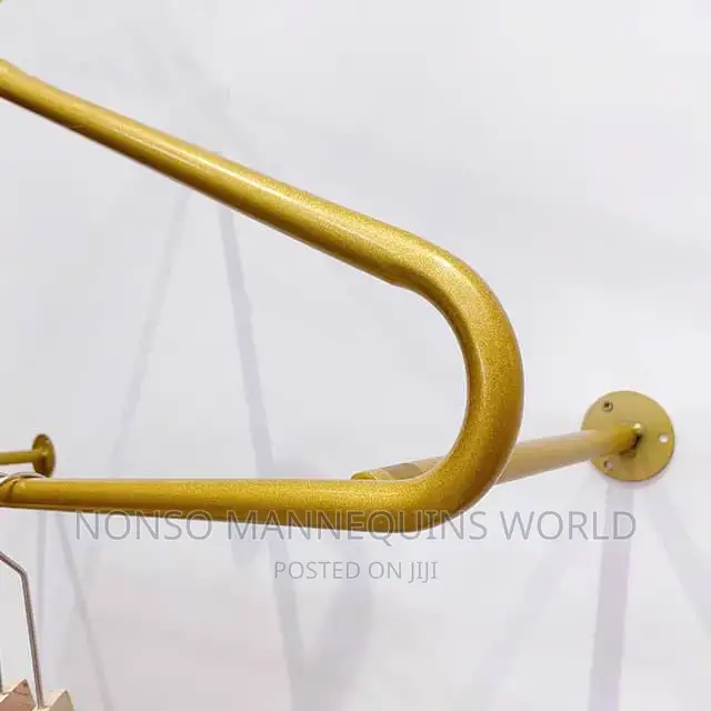 Gold Metal Garment Wall Racks in Lagos Island (Eko) Store Equipment