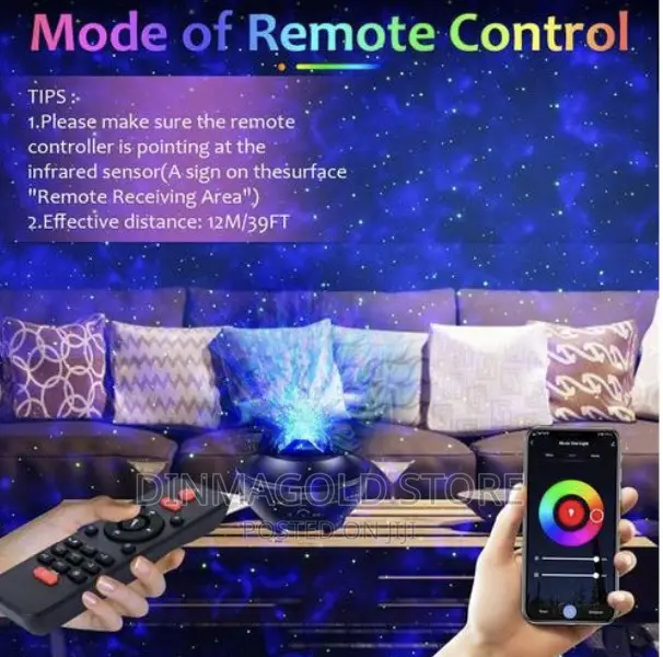Starry Projector Light Led Night Lamp With Remote in Lagos Island (Eko
