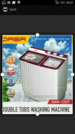 Photo - Qasa Twin Tub Washing Machine 7.8kg