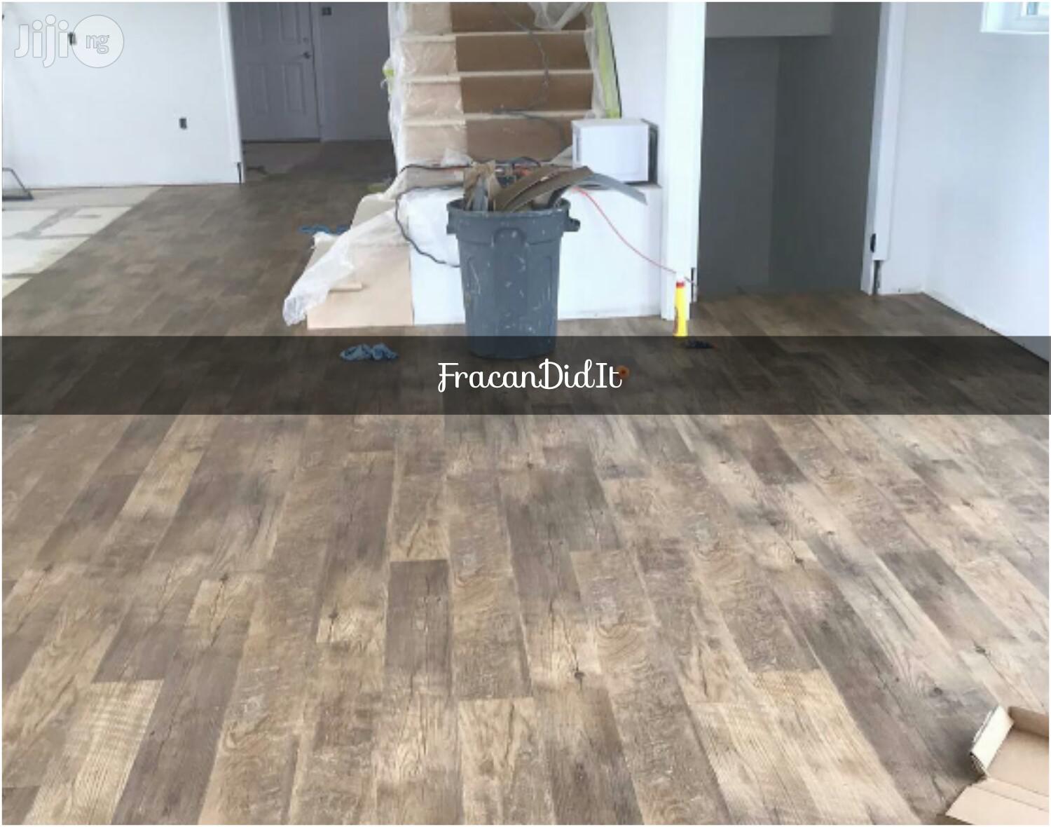 Wood Laminate Flooring. Free Underlay in Lekki Building Materials