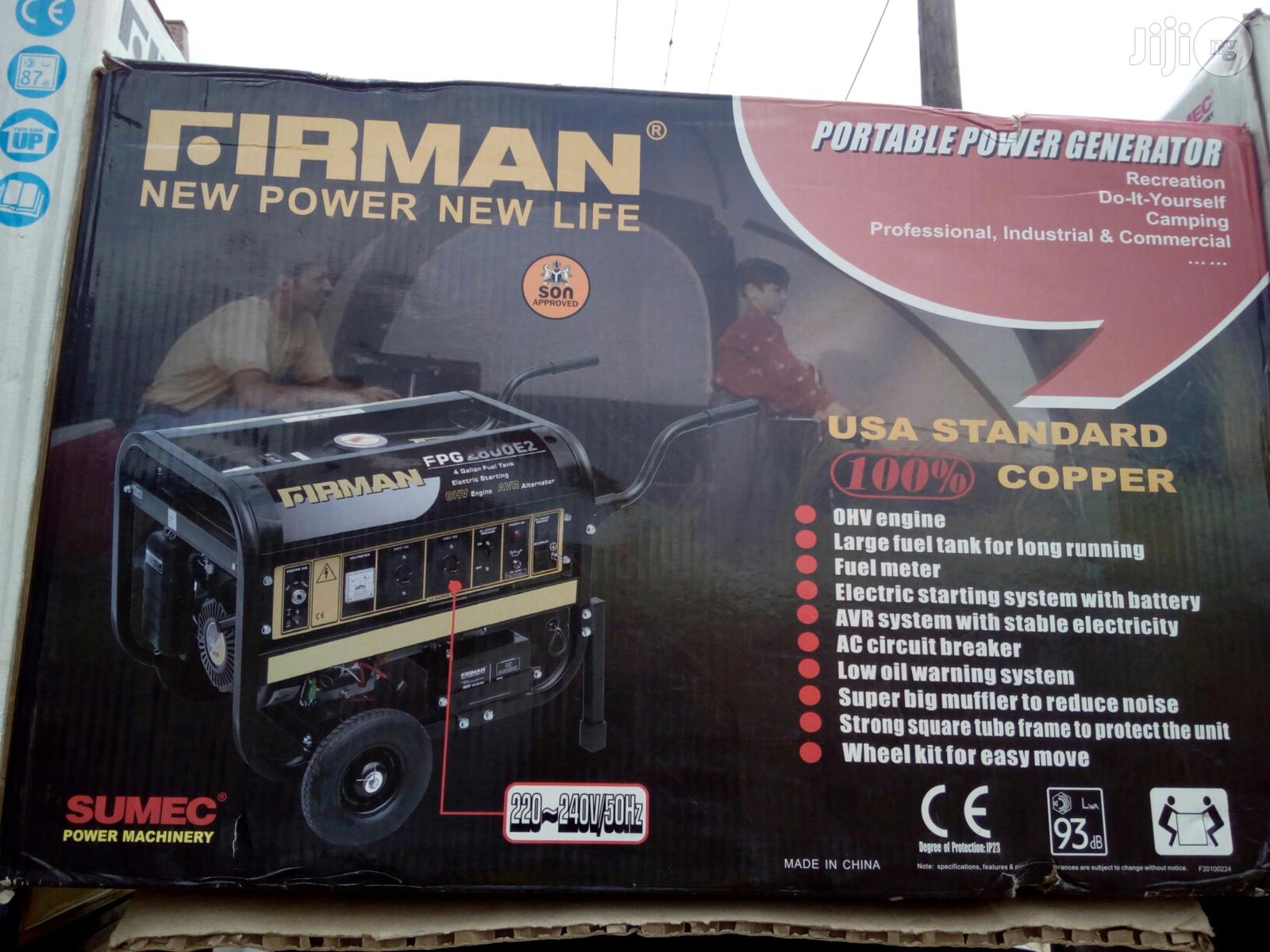 Firman New Power Portable Generator in Lagos State Electrical