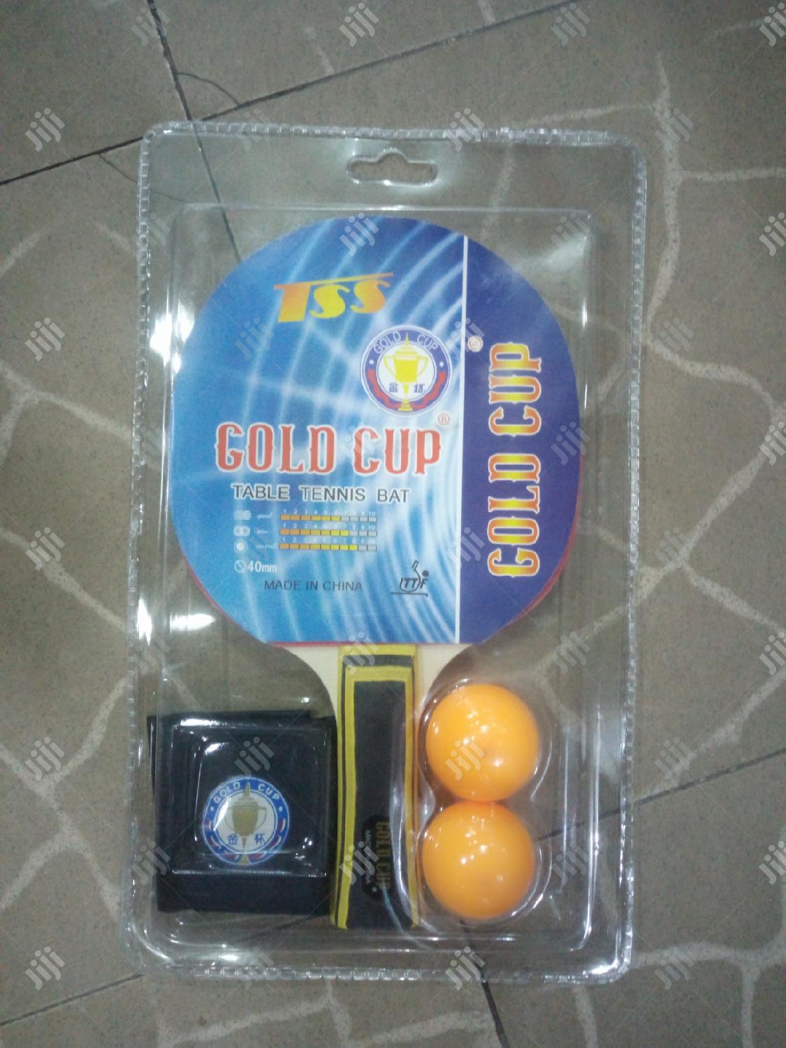 Gold Cup Table Tennis Bat With 2ball in Surulere Sports Equipment