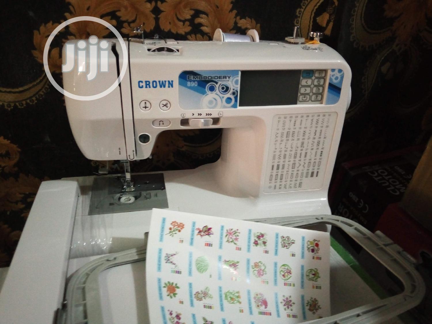 Crown Embroidery Machine (Monogram and Stitches) in Lagos Island (Eko