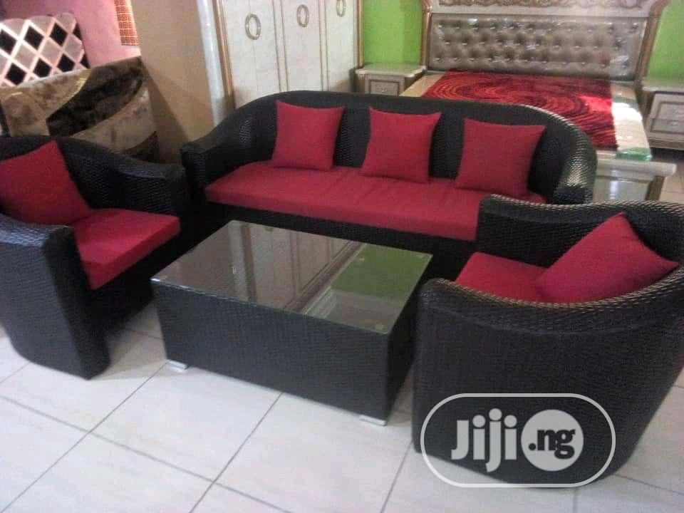 Waving Sofa Plastic Chair Red in Mushin Furniture, Glad Interior