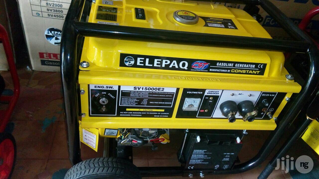 Elepaq Generator Sv22000e2 7.5kva in Ikeja Electrical Equipment, E