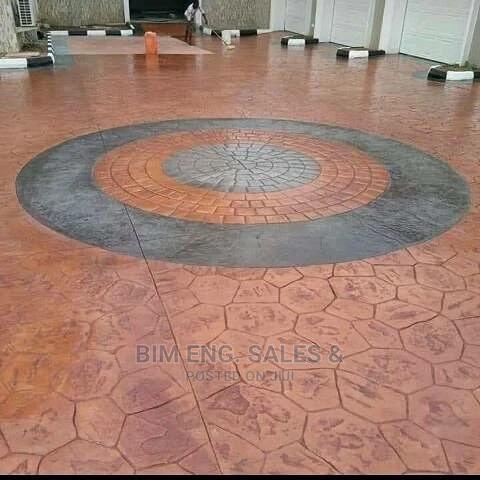 Color Hardener Concrete Stamp Floor Design Release Agent Acrylic In Ikotun Igando Building Materials Abimbola Haruna Jiji Ng