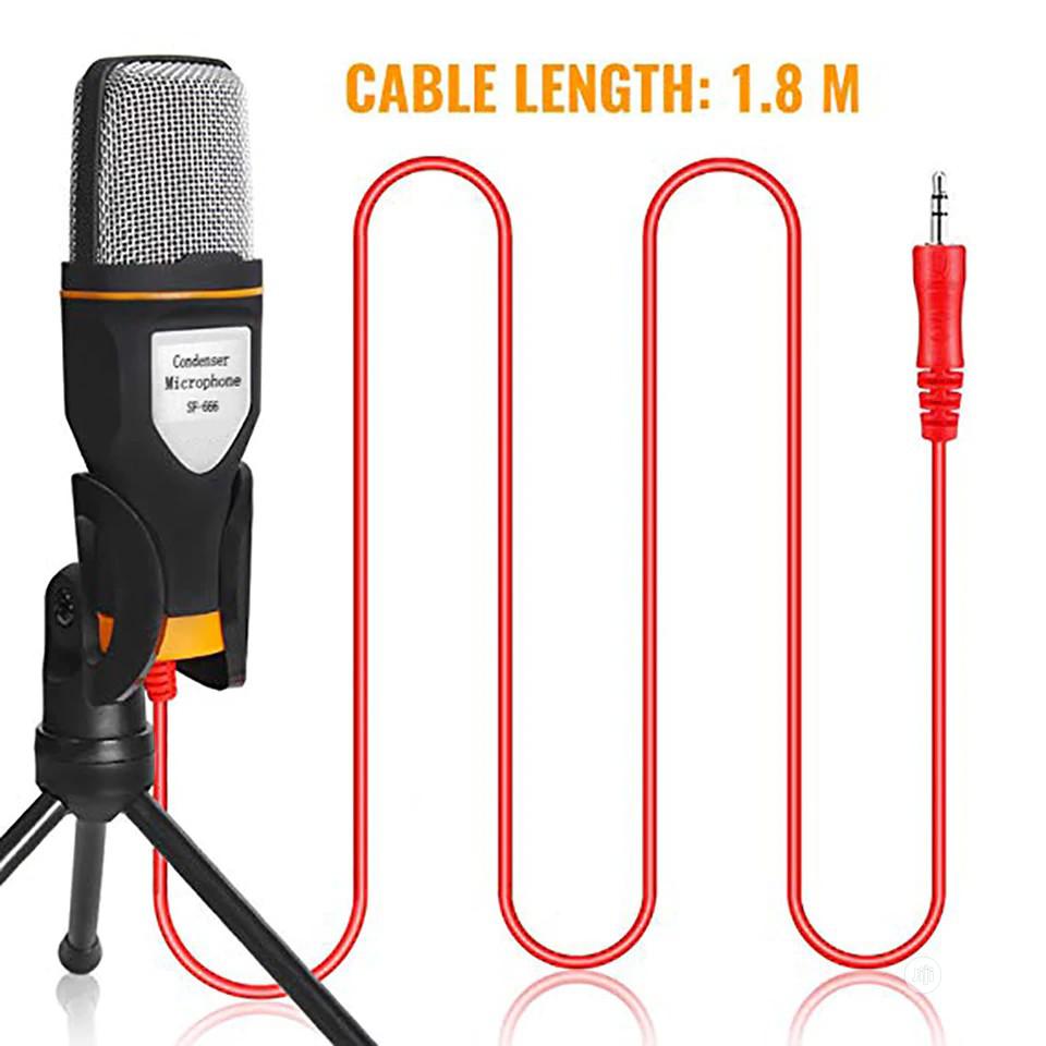 Professional Microphone Jack 3.5mm Condenser Mic With Tripod in Ikeja