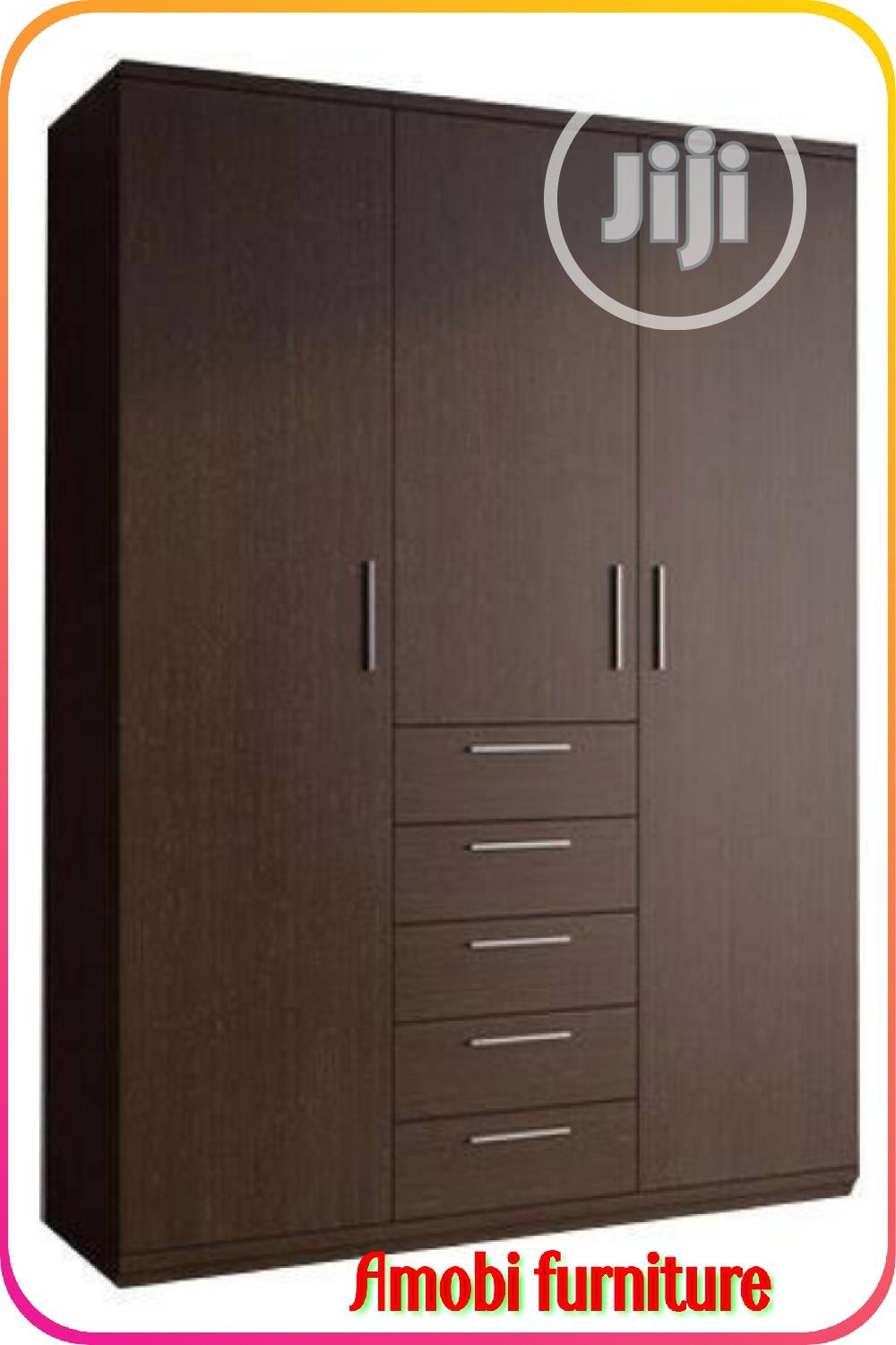 3 Door Wardrobe With 5 Drawers in Ikeja Furniture, Amobi Furniture