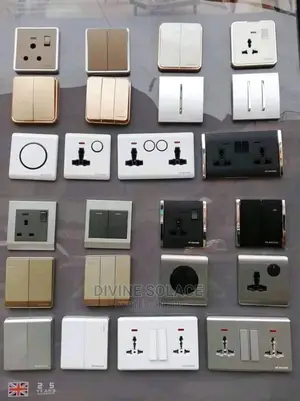 Photo - Gold And Silver Switches And Socket