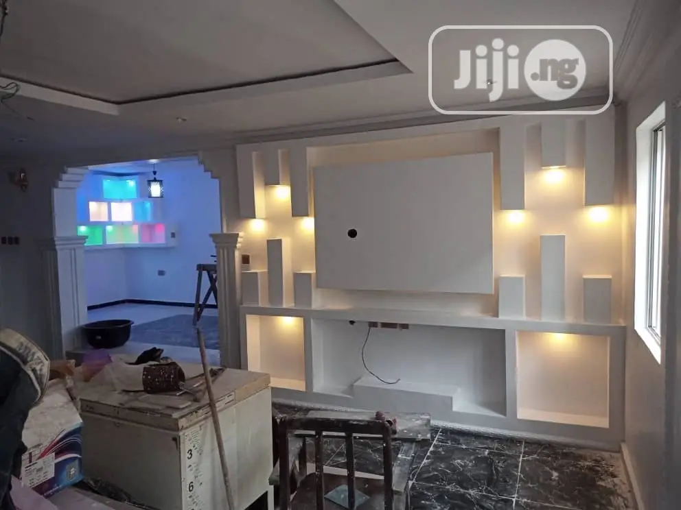 TV Wall Designs, Interior Decoration in Lagos Island (Eko) - Building & Trade Services, Ajose ...