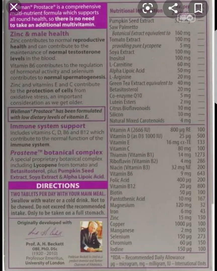 Wellman Prostate Tabs in Surulere Vitamins & Supplements, ELine