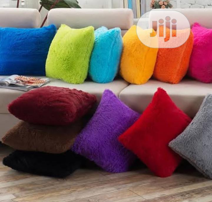 hairy throw pillows