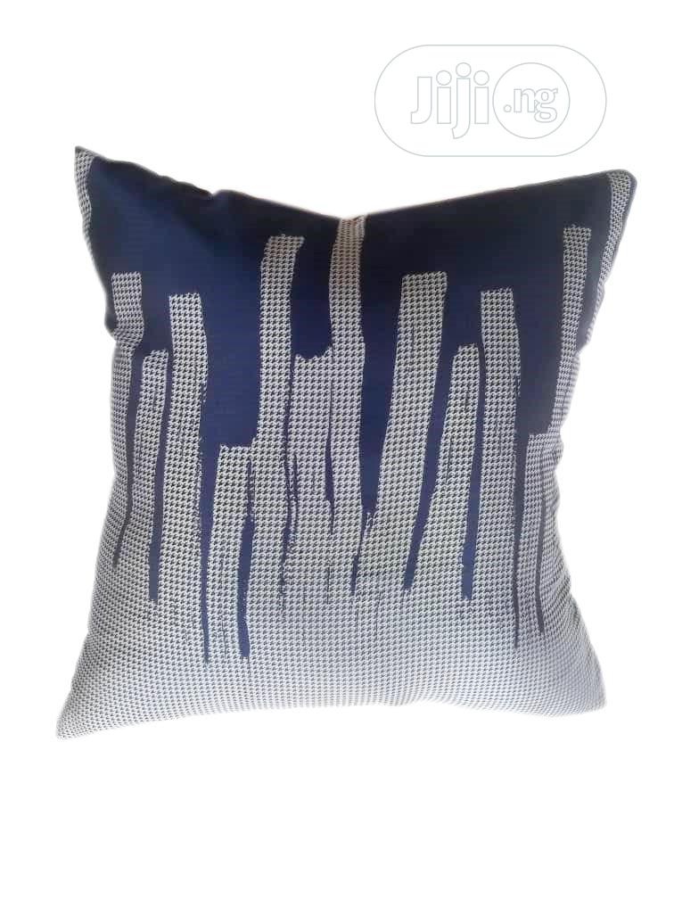 navy and silver throw pillows