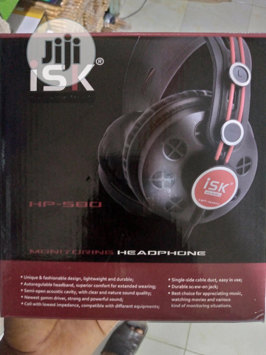 Isk Hp-580 Studio Headphone in Ikeja 
