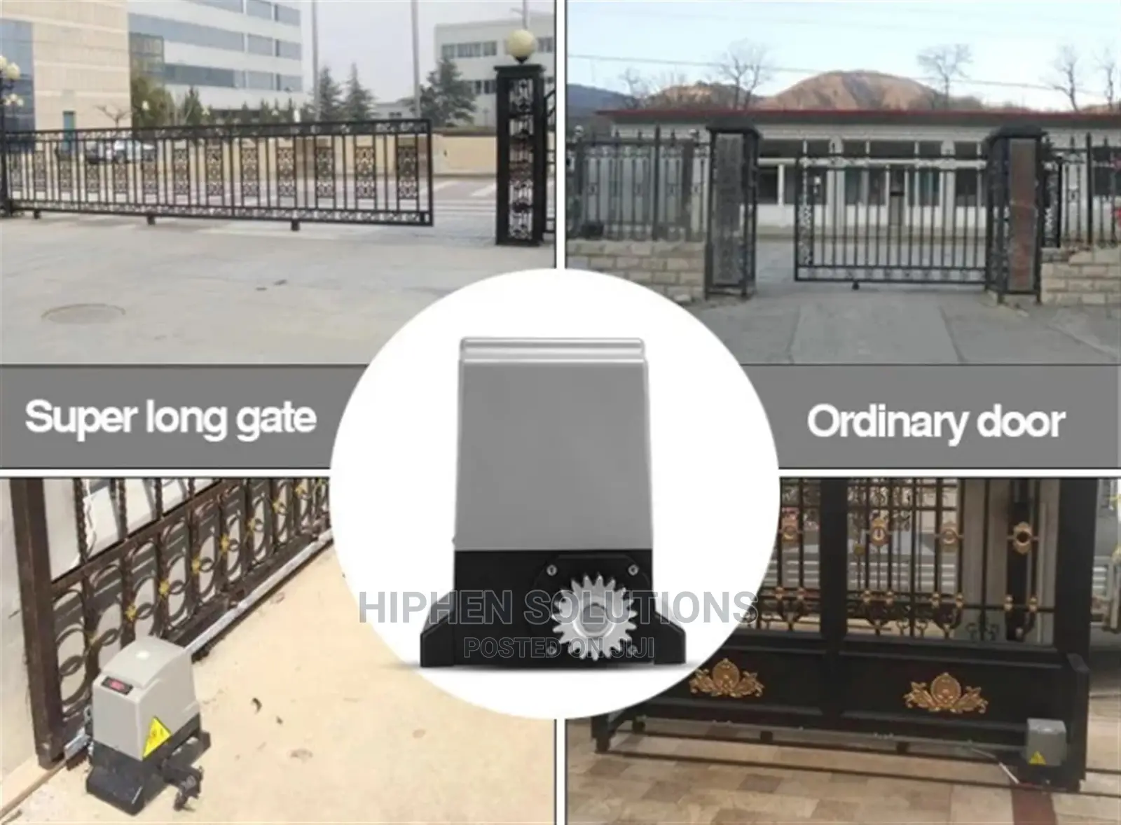 Aluminum Electric Motor Automated Sliding Door Gate in Maitama Doors