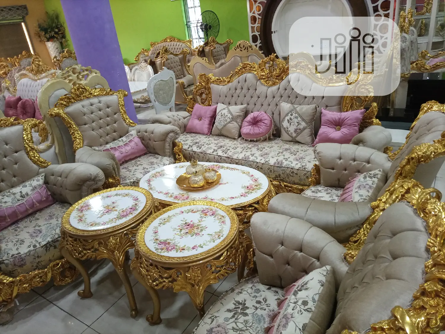 Complete Set of Turkey Royal Sofas Chair in Ajah Furniture, Emmatex