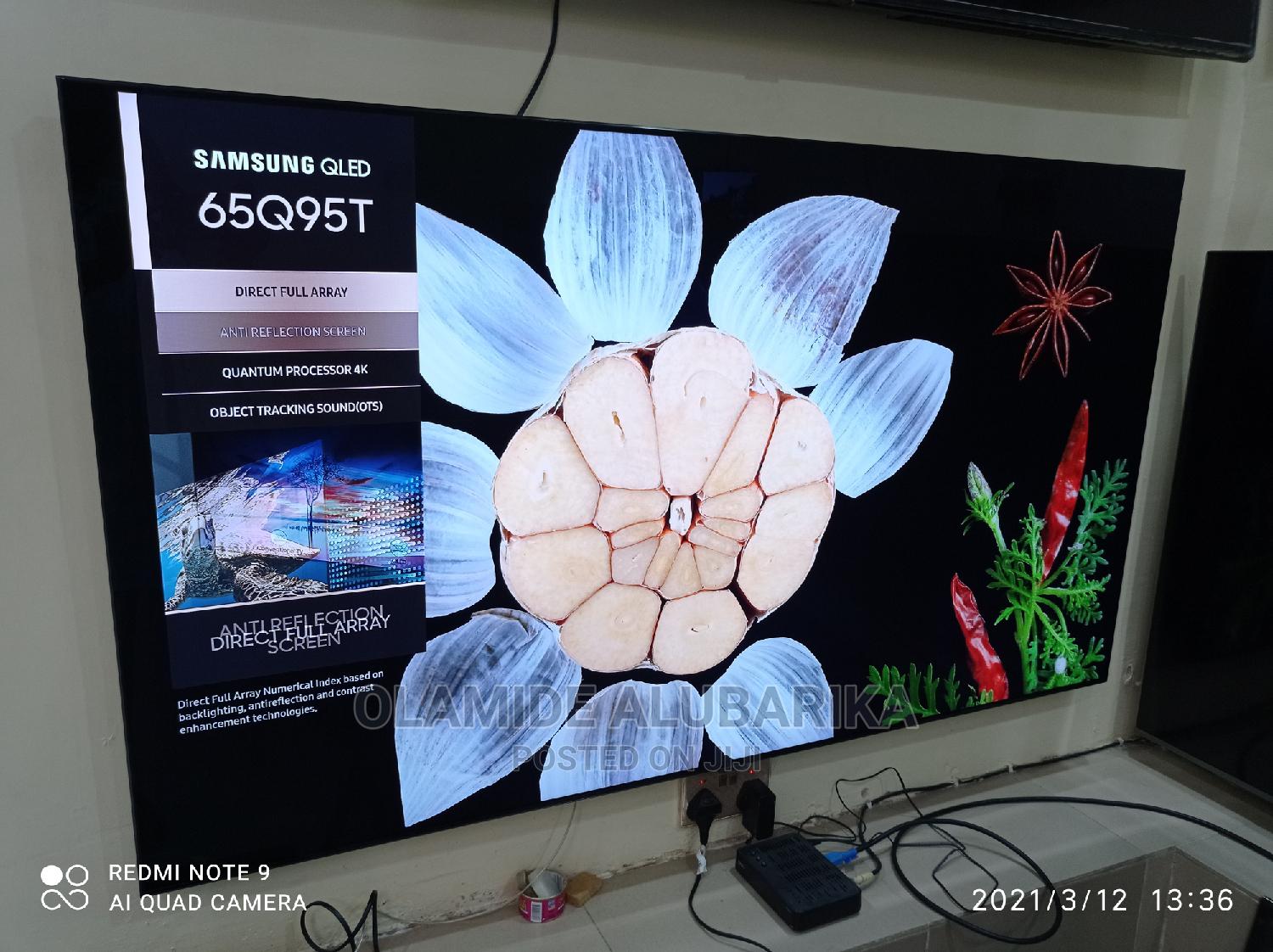 Samsung 65 Inches 4K Qled Smart TV (Q95T) TV Year 2020 in Ojo - TV \u0026 DVD  Equipment, OLAMIDE ALUBARIKA | Jiji.ng