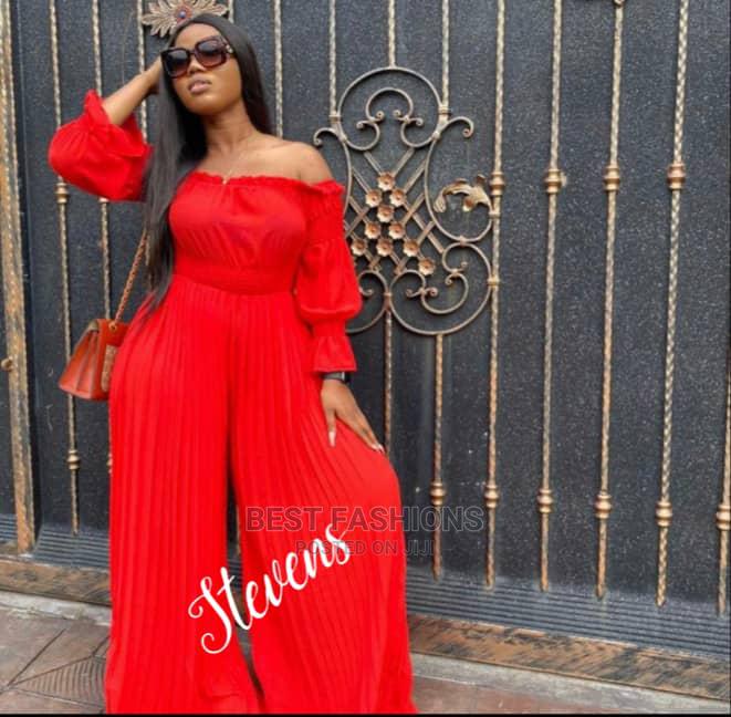 Quality Red Palazzo Jumpsuit in Ikeja 