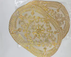 Photo - Golden Dining Table Mat-12 Pieces